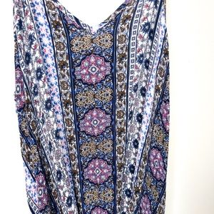 Know rose boho long dress small